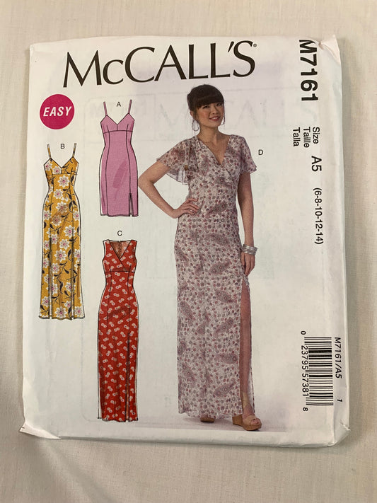 McCall's M7161 Misses' Dresses, Size 6-14, Uncut, 2015