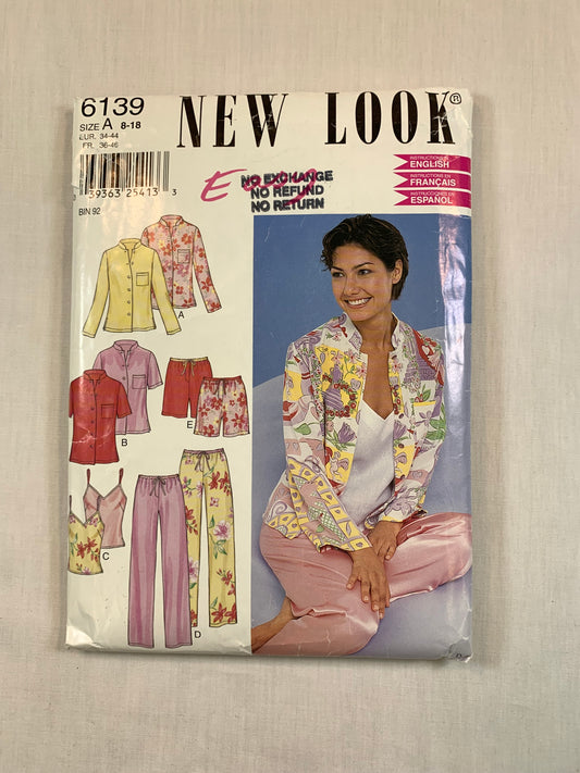 Simplicity 6139 Misses' Pants, Shorts, Camisole, Top, Jacket, Size 8-16, Cut