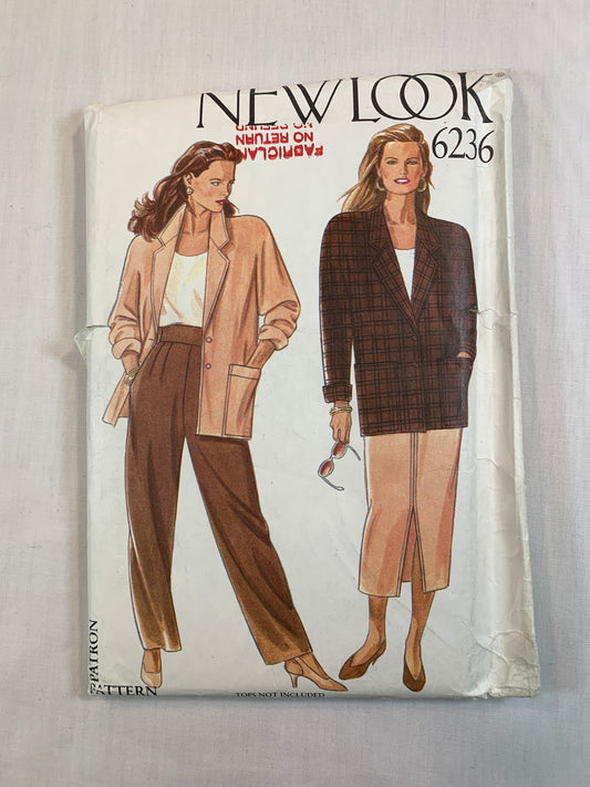Simplicity New Look 6236 Misses' Jacket, Skirt, Pants, Size 8-18, Uncut
