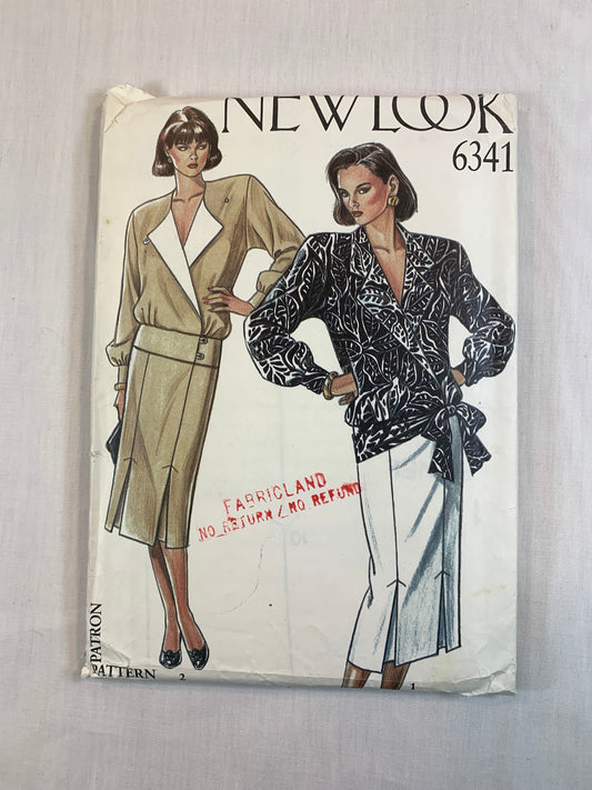 Simplicity New Look 6341 Misses' Jacket, Skirt, Size 8-18, Uncut