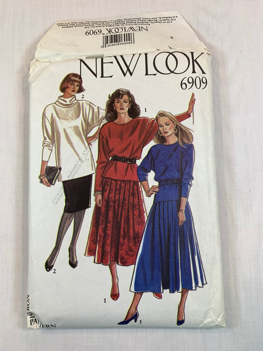 Simplicity New Look 6569 Misses' Skirts, Top, Size 8-18, Cut