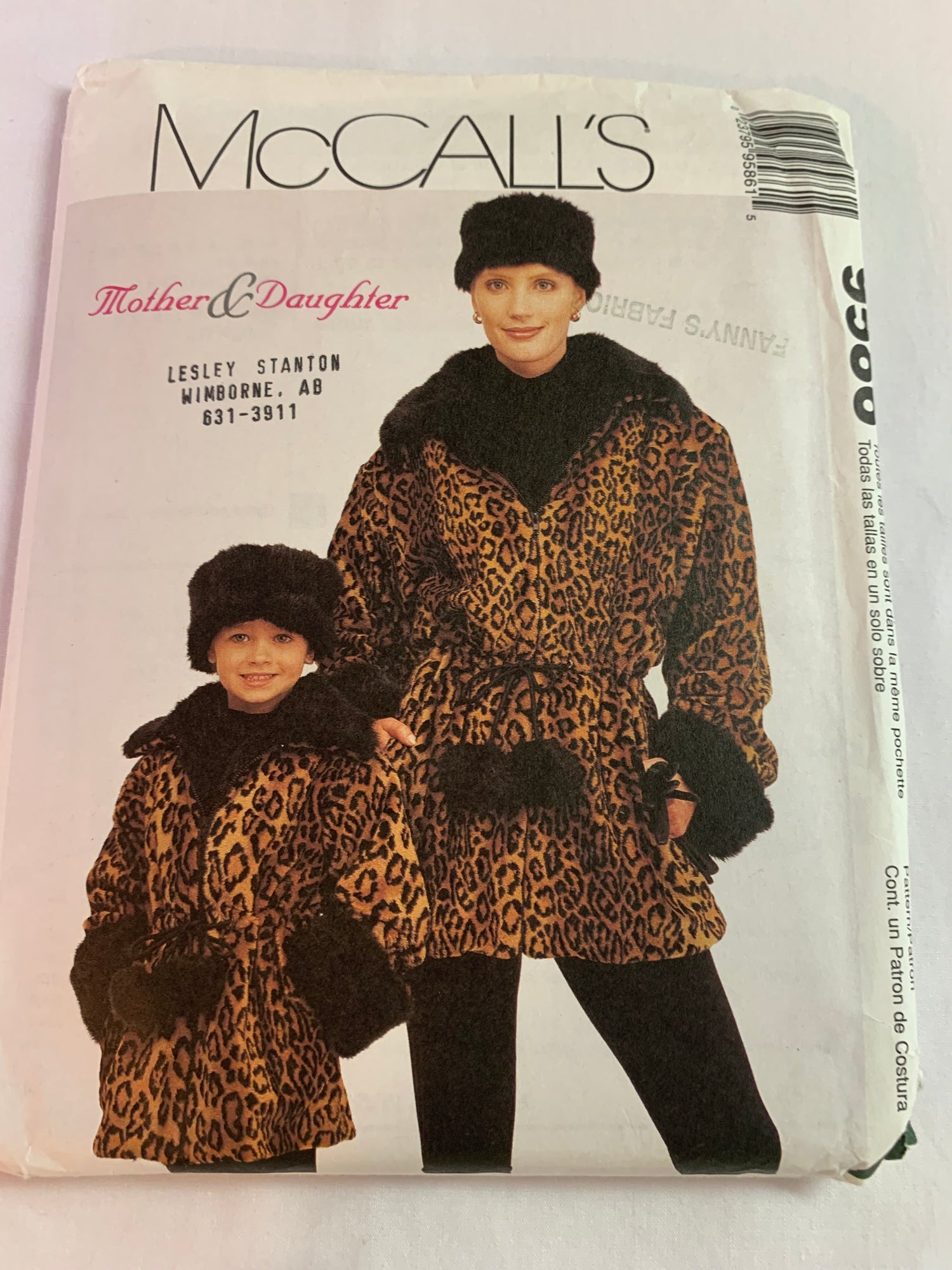 McCall's Sewing Pattern 9586 Misses'/Girls' Lined Jacket, Headband, Zipper Front, Collar, Drawstring Waist, Size Adults 4-22, Girls' Size 3-12, Uncut, Vintage 1998