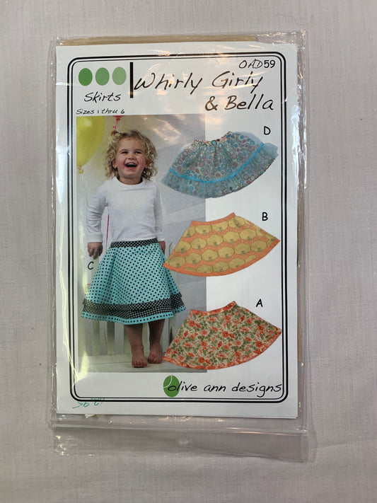 Olive Ann Designs, Whirly Girly & Bella Toddlers' Skirt, Size -6, Cut, 2009