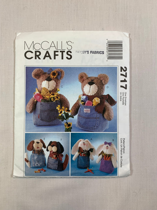 McCall's Crafts 2717 Stuffed Jeanie Babies, Uncut, 2002