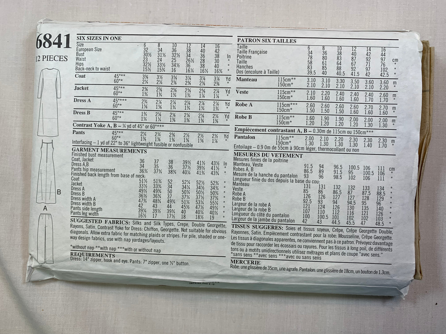 Simplicity New Look 6841 Misses' Dress, Jacket Size 6-16, Cut