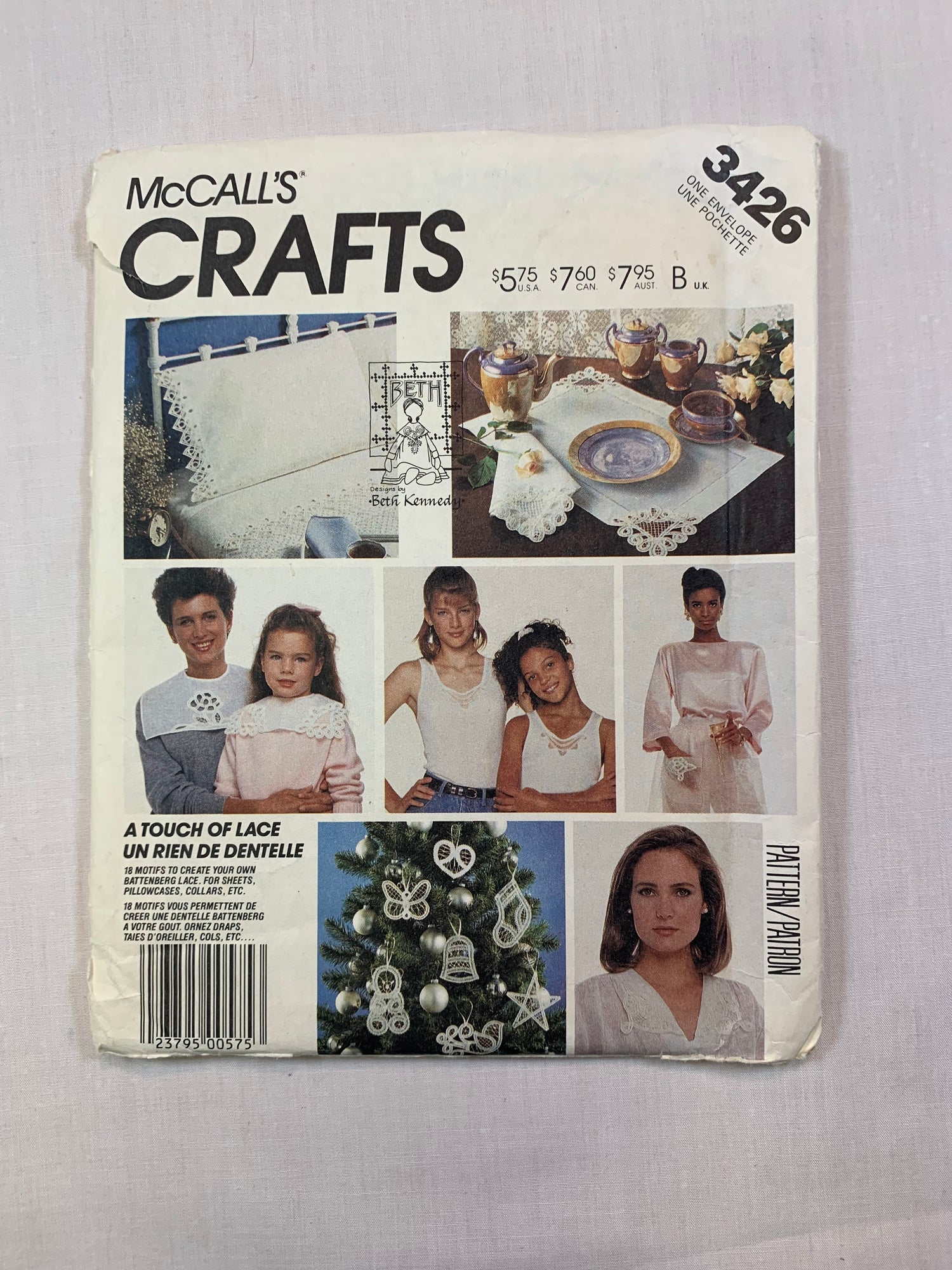 McCall's 3426 Home Decor, Fashion Accessories, Uncut, Vintage 1986