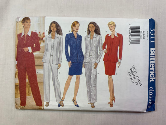 Butterick 5311 Misses' Petite Jacket, Top, Skirt, Pants, Size 6-10, Uncut, Vintage 1997