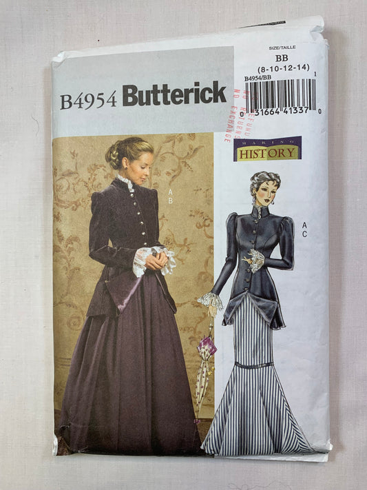 Butterick B4954 Costumes, Crafts, Misses' /Misses' Petite, Early 20th Century, Size 8-14, Cut, 2008