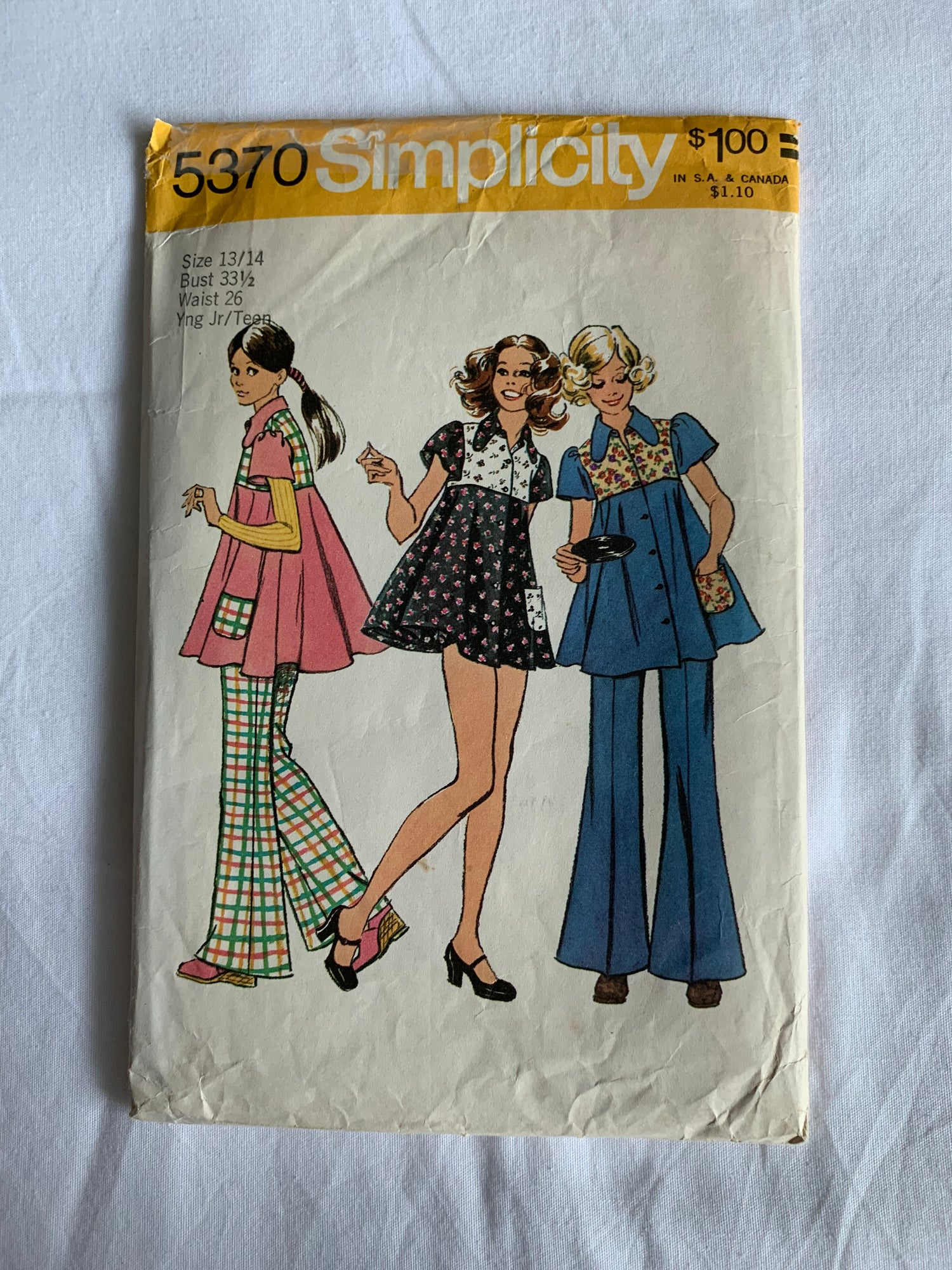 Simplicity Sewing Pattern 5370 Misses'/Girls'/Junior/Teens' Dress. Min –  grammasbestbynancy