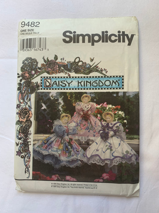Simplicity Sewing Pattern 9366 Crafts, Applique for Purchased Scarecrow Shirts, Santa, Reindeer, Snowman, Tree, Angle, Hearts, Uncut, Vintage 1995